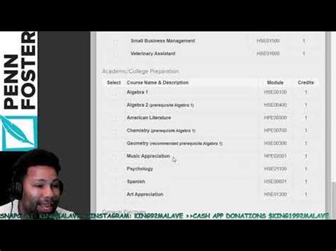 penn foster electives.